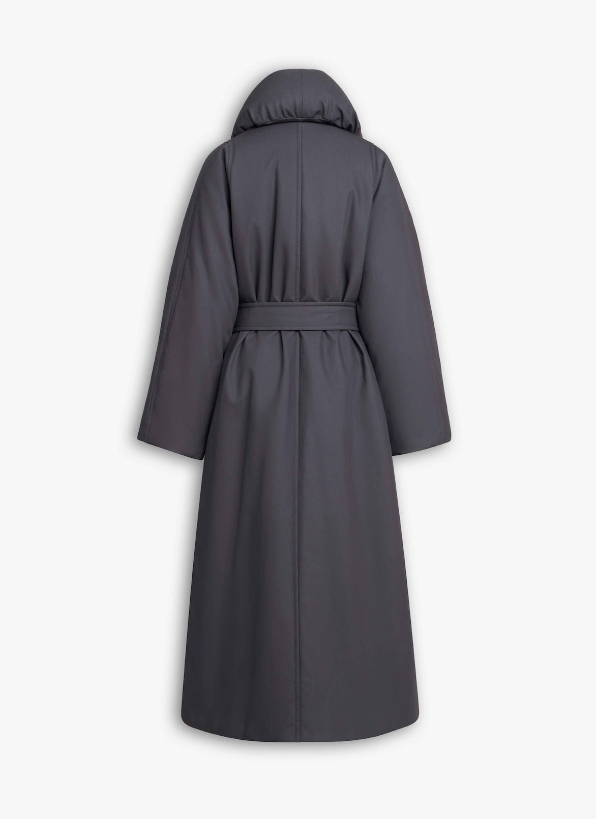 TRENCH TUBULAIRE REMBOURRÉ EN GABARDINE DE COTON  ALAÏA TRENCH TUBULAIRE REMBOURRÉ EN GABARDINE DE COTON  CENDRE